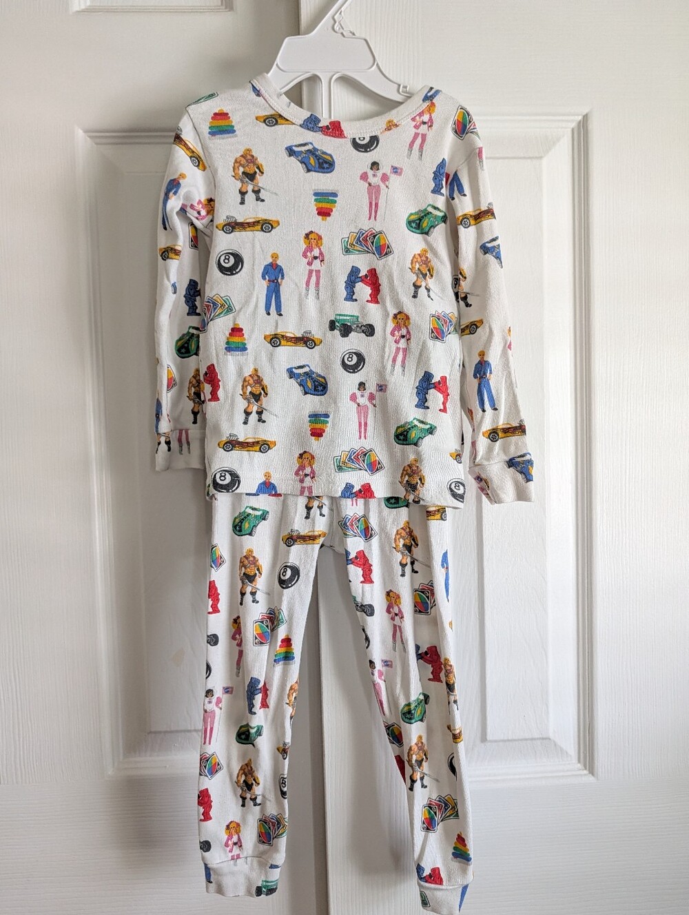 VGUC 3t Gap babyGap Mattel Barbie He-man Hot Wheels Organic Cotton Pjs Toys